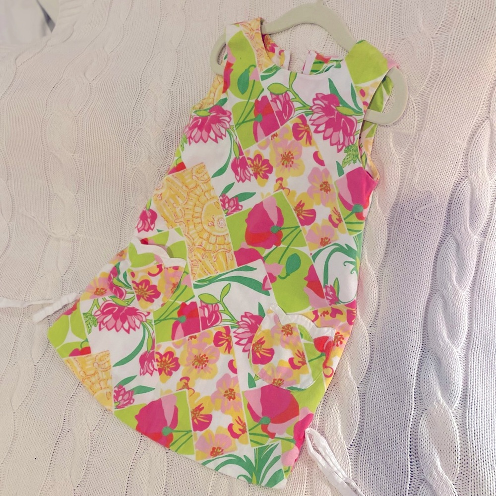 Lilly Pulitzer 4T Girls Multicolored Dress with Pockets